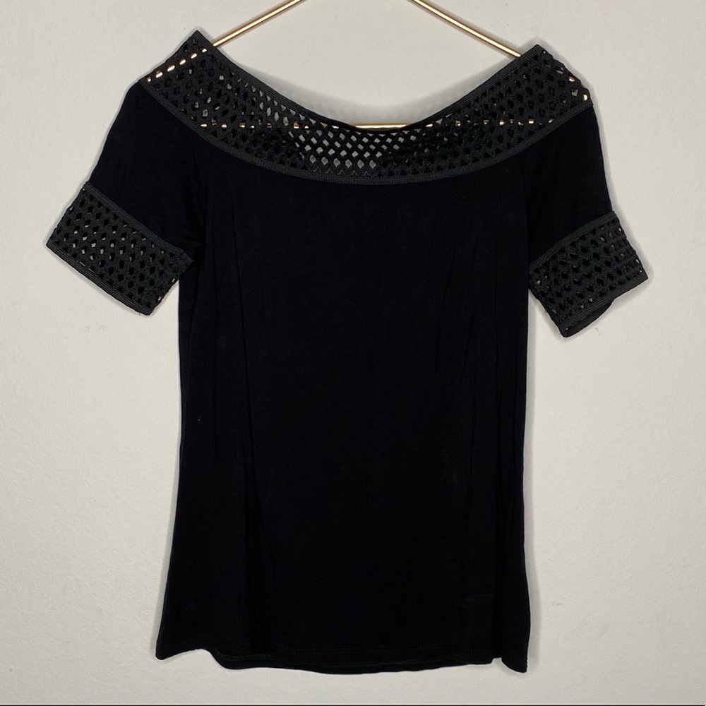 Elegant Black Off-Shoulder Women's Top
